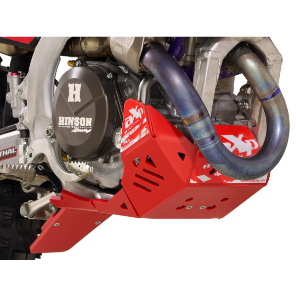 Cubrecarter Hard enduro Honda CRF450R / CRF450RX con proteccion de bieleta ( 2025 - 2026 ) - Rojo