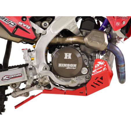 Cubrecarter Hard enduro Honda CRF450R / CRF450RX con proteccion de bieleta ( 2025 - 2026 ) - Rojo