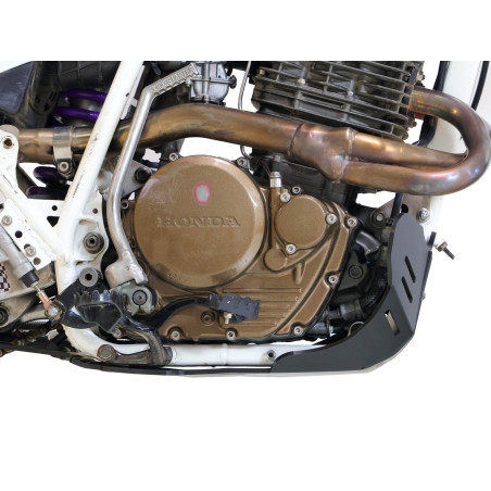 Côté droit du sabot noir en plastique PEHD 6mm pour Honda XR600R