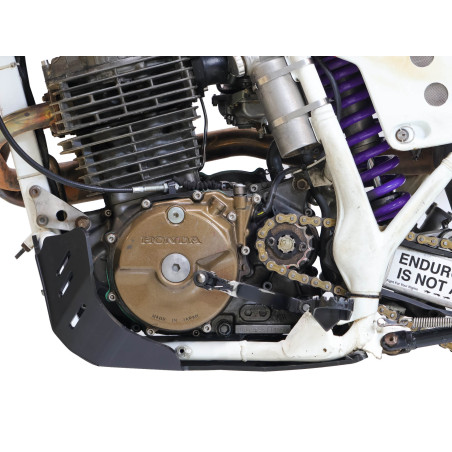 Côté gauche du sabot noir en plastique PEHD 6mm pour Honda XR600R