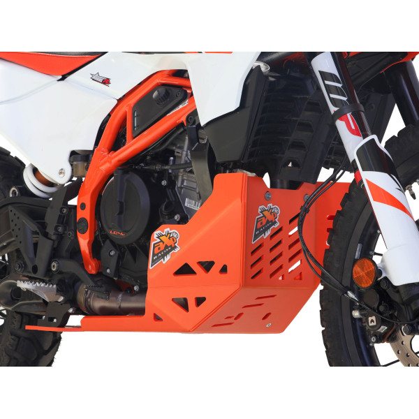 Skid plate Adventure made of 8mm HDPE plastic for the KTM 125 Enduro R / SMC R