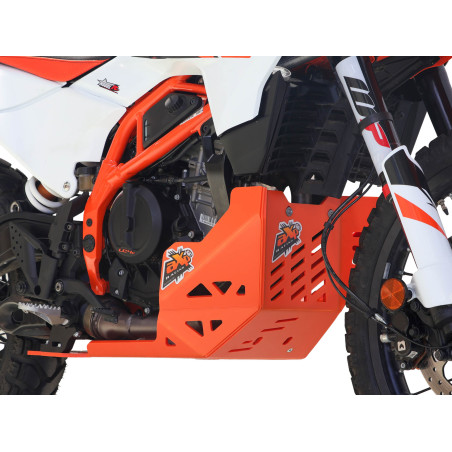 Skid plate Adventure made of 8mm HDPE plastic for the KTM 125 Enduro R / SMC R 2