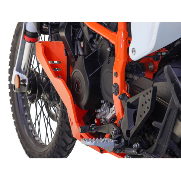 Skid plate Adventure made of 8mm HDPE plastic for the KTM 125 Enduro R / SMC R