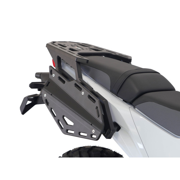 HDPE plastic rear rack with side supports for the Kawasaki KLE500 / KLE500 SE