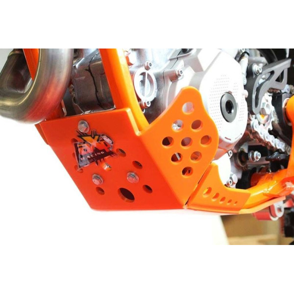 Côté gauche du sabot orange en plastique PEHD 6mm pour KTM 250SXF / 350SXF