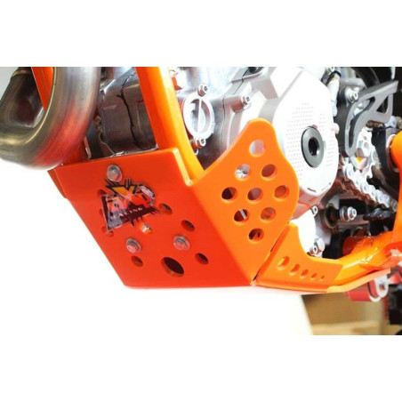 Côté gauche du sabot orange en plastique PEHD 6mm pour KTM 250SXF / 350SXF
